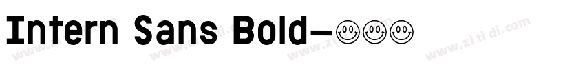 Intern Sans Bold字体转换 Intern Sans Bold字体转换